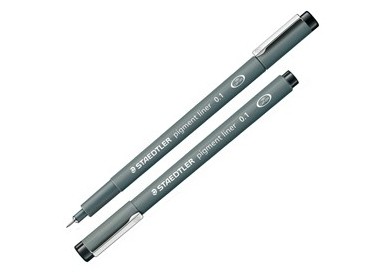 Pennarello Pigment Liner 308 nero 0,1mm Staedtler