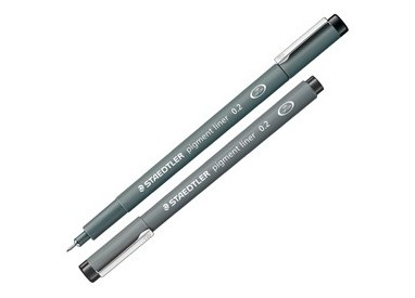 Pennarello Pigment Liner 308 nero 0,2mm Staedtler