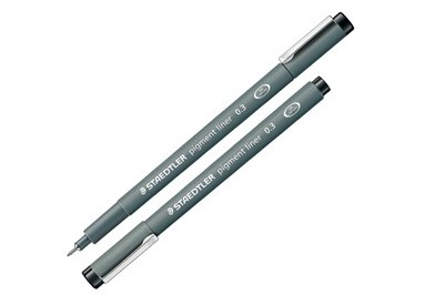 Pennarello Pigment Liner 308 nero 0,3mm Staedtler