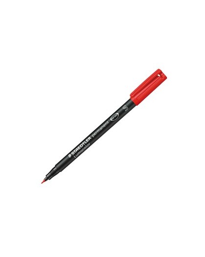 PENNARELLO LUMOCOLOR PERMANENT 313 SF 0.4MM ROSSO