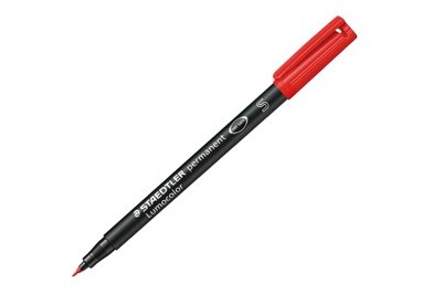 PENNARELLO LUMOCOLOR PERMANENT 313 SF 0.4MM ROSSO