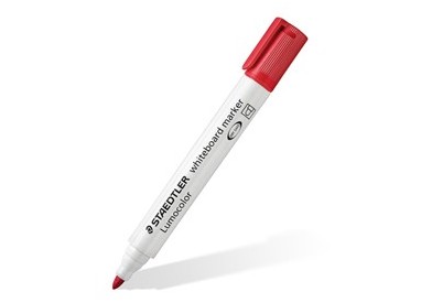 PENNARELLO LUMOCOLOR 351 ROSSO P.TONDA PER LAVAGNE CANCELLABILI