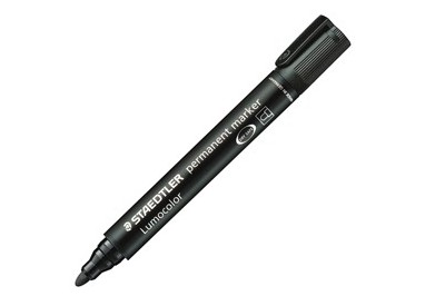 MARCATORE LUMOCOLOR PERMANENT 352 NERO P.TONDA STAEDTLER