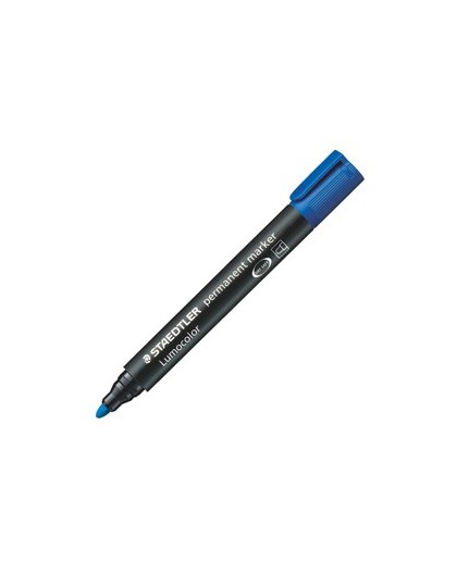 MARCATORE LUMOCOLOR PERMANENT 352 BLU P.TONDA STAEDTLER