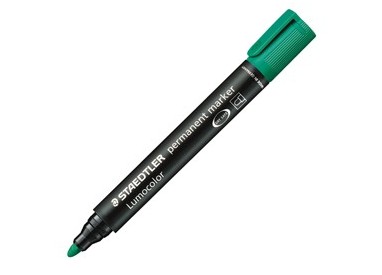 MARCATORE LUMOCOLOR PERMANENT 352 VERDE P.TONDA STAEDTLER