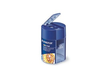 Temperamatite 2 fori per matite colorate c/contenitore Noris Club STAEDTLER