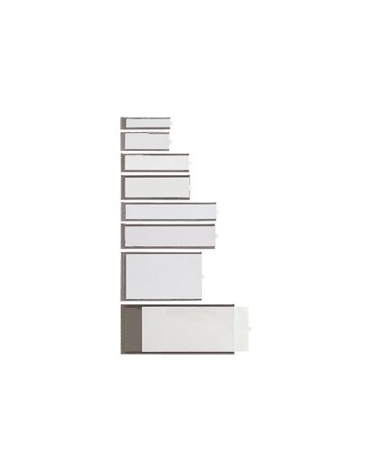 4 PORTAETICHETTE ADESIVE IES B4 65X100MM SEI