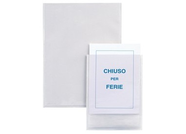 5 BUSTE AUTOADESIVE IESTI A4 21X29,7CM TRASPARENTI