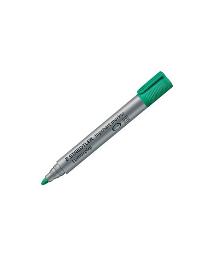Marcatore Lumocolor Flipchart 356 punta tonda verde Staedtler
