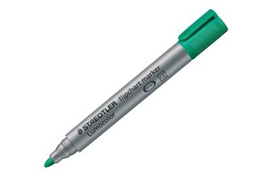Marcatore Lumocolor Flipchart 356 punta tonda verde Staedtler