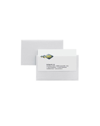 10 PORTABIGLIETTI DA VISITA AUTOADESIVI 5,5X9CM ETICARD T