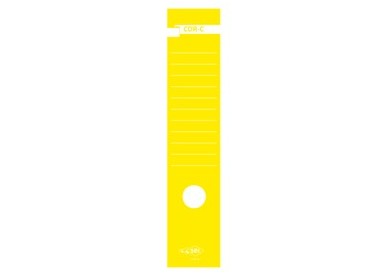 Busta 10 copridorso CDR-C carta adesiva giallo 7x34,5cm SEI ROTA