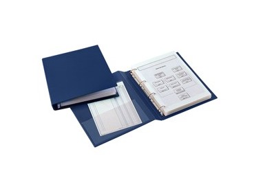 Raccoglitore SANREMO 2000 25 A 4D blu 15x21cm A5 SEI ROTA