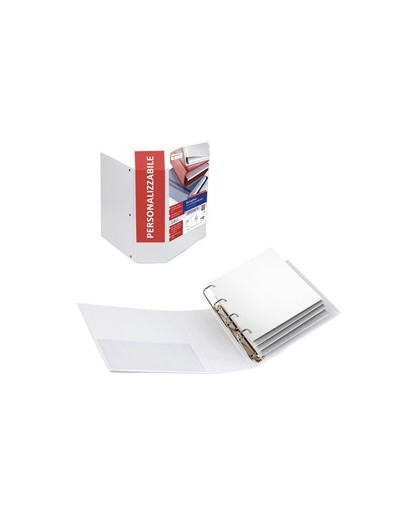 Raccoglitore STELVIO TI 65 A4 4Q 22x30cm bianco personalizzabile SEI ROTA