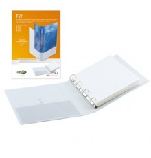 Raccoglitore FLY 30 A4 4D 22x30cm personalizzabile bianco SEI ROTA