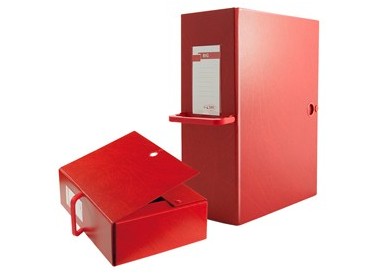 Scatola archivio Big 120 250x350mm rosso c/maniglia Sei Rota