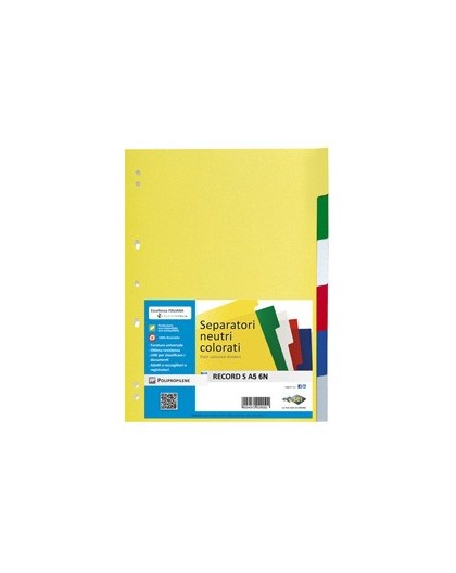 SEPARATORE 6 TASTI 15X21 PPL RECORD SA56N SEI