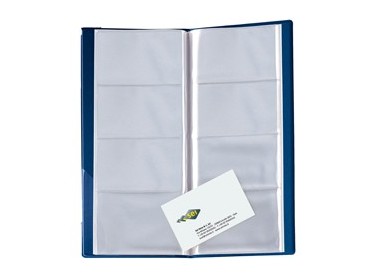 PORTABIGLIETTI DA VISITA ECO VISITA-16 BLU 12.5X27.5CM