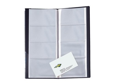 PORTABIGLIETTI DA VISITA ECO VISITA-16 NERO 12.5X27.5CM