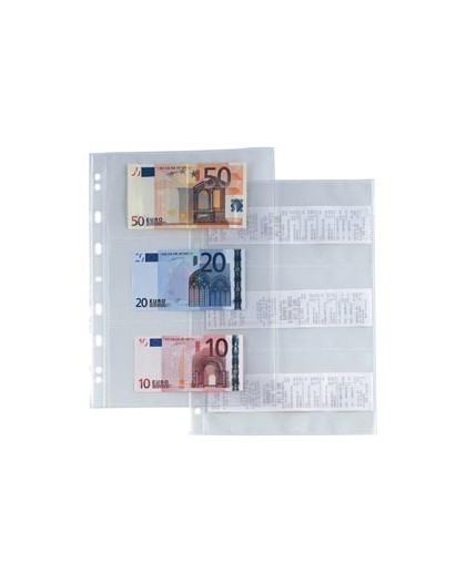 10 buste forate ATLA 6S 21x29,7 porta scontrini fiscali/banconote SEI ROTA