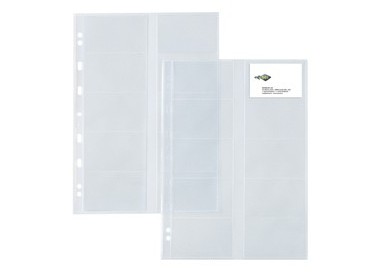 10 buste forate ATLA CARD 21x29,7cm porta 20 biglietti visita SEI ROTA