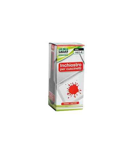 INCHIOSTRO ROSSO 30ml ART.1483 S/OLIO X CUSCINETTI LEBEZ
