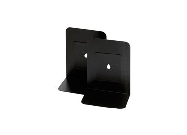COPPIA REGGILIBRI IN METALLO NERO ART.088