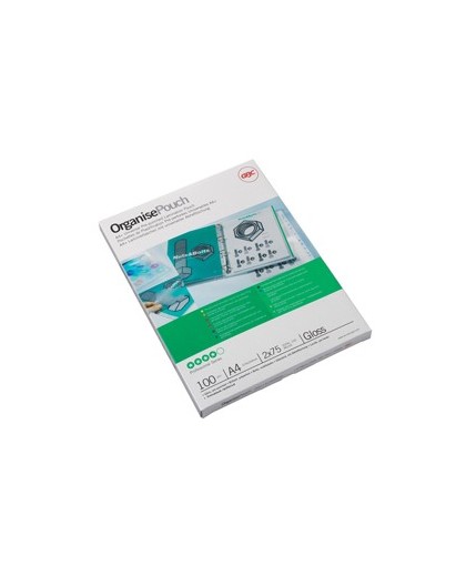 Scatola 100 pouches 2x75mic 216x303mm A4 GBC