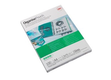 Scatola 100 pouches 2x75mic 216x303mm A4 GBC