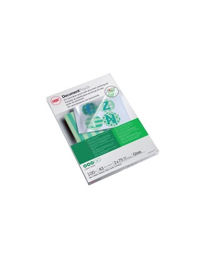 Scatola 100 pouches 2x75mic 303x426mm A3 GBC