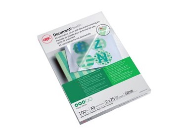 Scatola 100 pouches 2x75mic 303x426mm A3 GBC