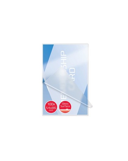 SCATOLA 100 POUCHES 2x250MIC 54X86MM CREDIT CARD