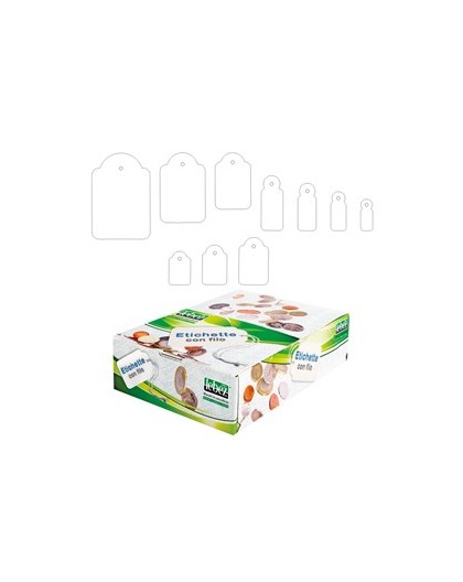 SCATOLA 1000 ETICHETTE CON FILO A384 (9X24MM)
