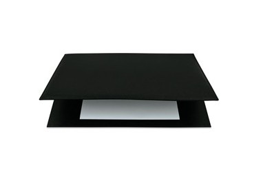 SOTTOMANI DOPPIO IN SIMILPELLE 48X32CM ART.2190 NERO City Time