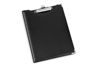 PORTABLOCCO IN SIMILPELLE NERO 24X31cm CON TASCA art.247 LEBEZ