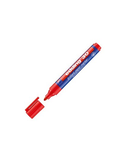MARCATORE EDDING 30 PERMANENTE PUNTA TONDA ROSSO