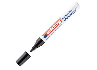 Marcatore EDDING 750 punta media vernice nero