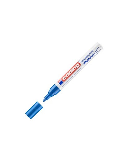 Marcatore EDDING 750 punta media vernice blu