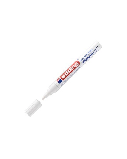 Marcatore EDDING 750 punta media vernice bianco