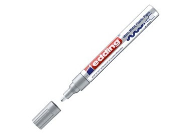 Marcatore EDDING 750 punta media vernice argento