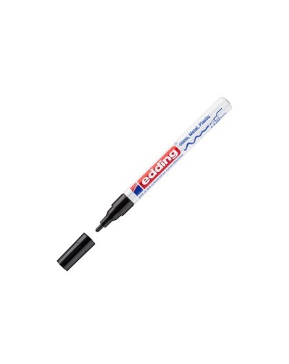 Marcatore EDDING 751 punta fine vernice nero