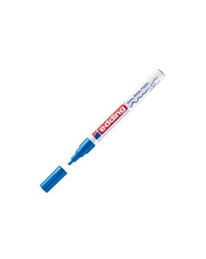 Marcatore EDDING 751 punta fine vernice blu