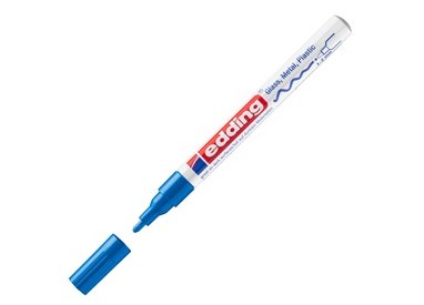 Marcatore EDDING 751 punta fine vernice blu