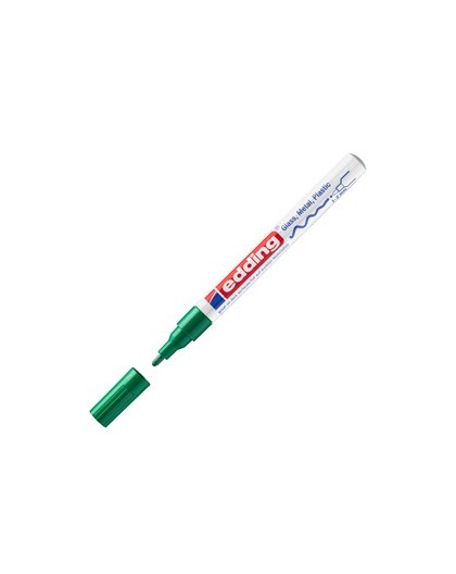 Marcatore EDDING 751 punta fine vernice verde