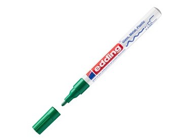 Marcatore EDDING 751 punta fine vernice verde