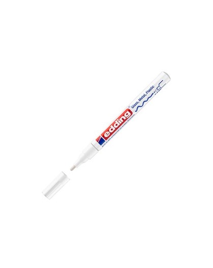 Marcatore EDDING 751 punta fine vernice bianco