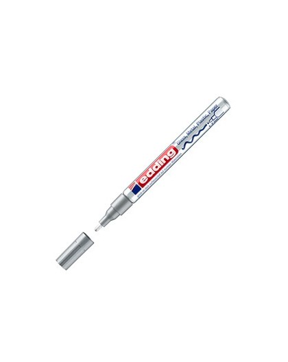 Marcatore EDDING 751 punta fine vernice argento