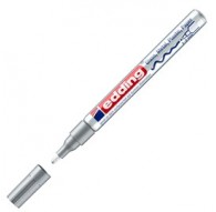 Marcatore EDDING 751 punta fine vernice argento