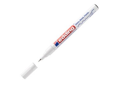 Marcatore EDDING 780 punta extra fine vernice bianco