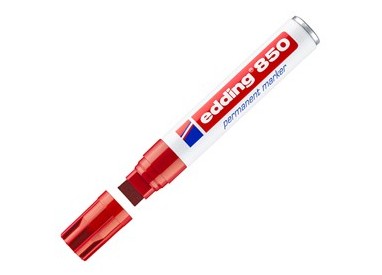 MARCATORE EDDING 850 ROSSO PS 5-16MM PERMANENTE